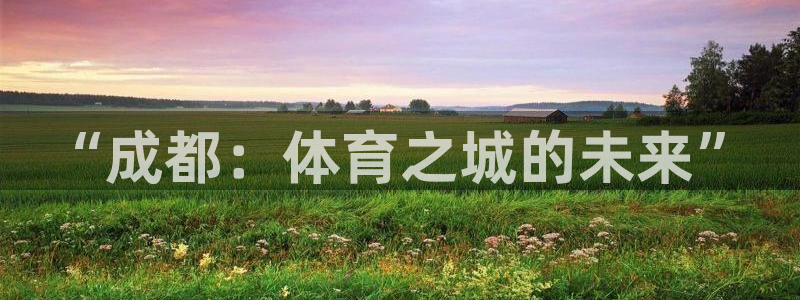 凯捷体育官方：“成都：体育之城的未来”