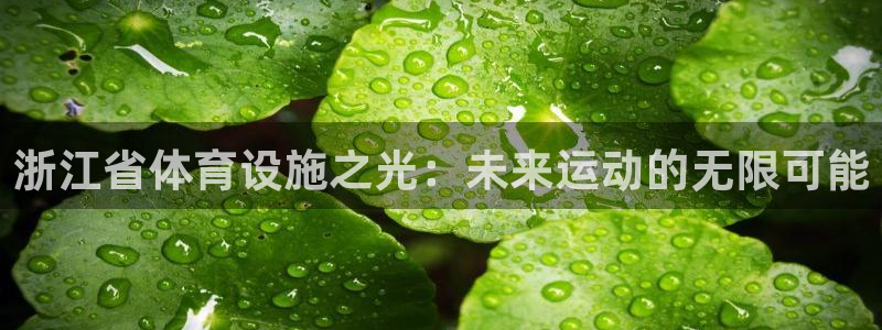 凯捷体育招商电话地址：浙江省体育设施之光：未来运动的
