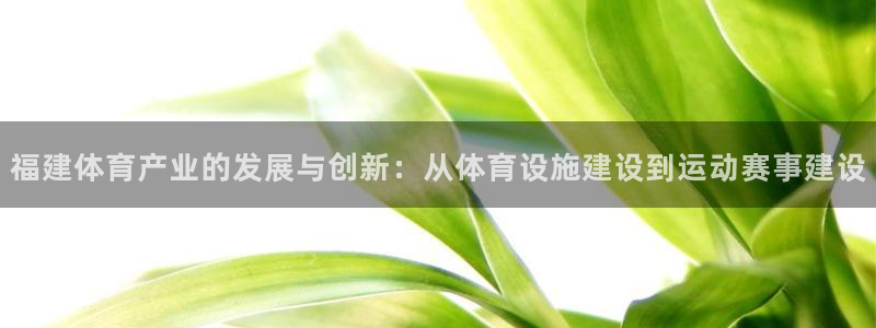 凯捷体育软件：福建体育产业的发展与创新：从体育设施建