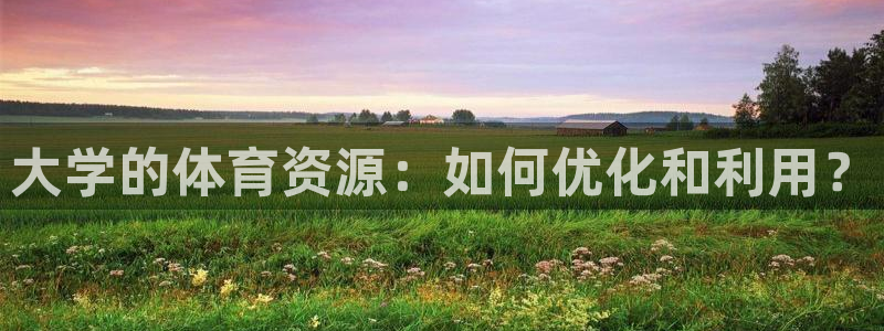 凯捷体育官方客服电话：大学的体育资源：如何优化和利用