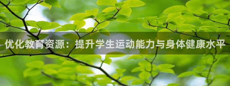 凯捷体育平台注册：优化教育资源：提升学生运动能力与身